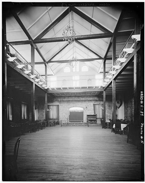Historic interior hall inside the adapted Granite Paper Mill